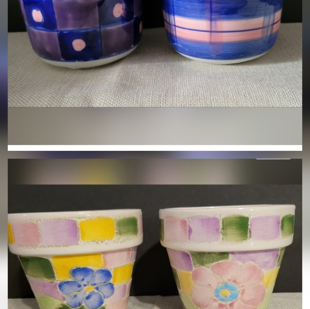 SUCCULENTS FLOWER POTS. SET OF 4- 3.5” by 4” - Picture 11 of 15